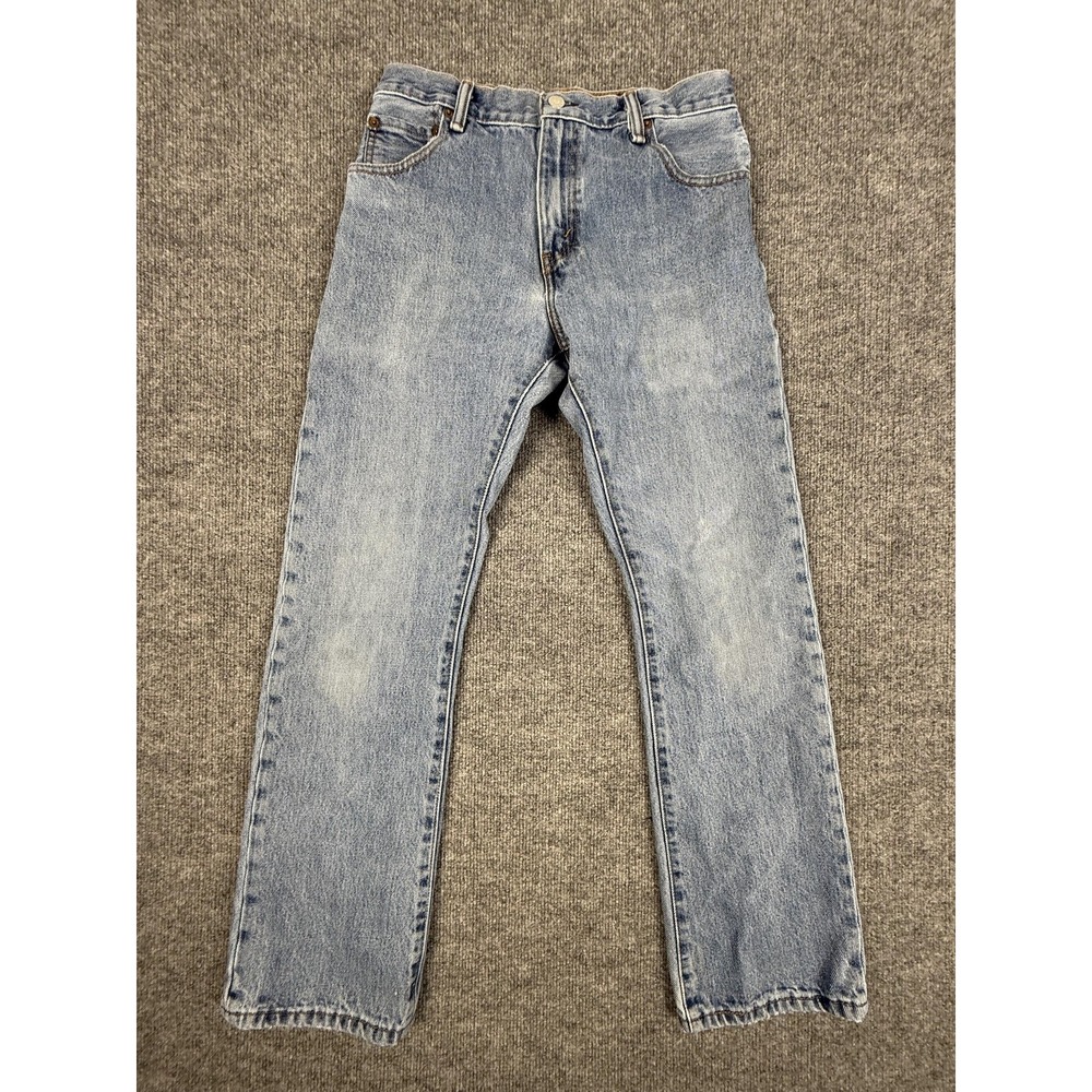 Levis 517 Regular Fit Straight Leg Jeans Mens 29x30 Light Wash Blue 00517-4891